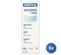 6x Maschera Monouso Carta 100 Pezzi Brenta