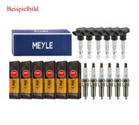 6x Meyle Bobina Accensione + 6x NGK Candela V-Line Adatto A per BMW 3er