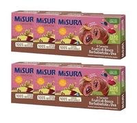 6X Misura Fibrextra Cornetti ai Frutti di Bosco, Barbabietola e Uva 100% Farina Integrale 308gr [6 Confezioni]