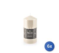 6x Moccioli di cera avorio cm.8x15