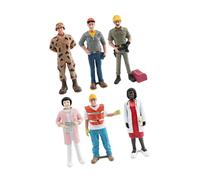 6x modelli di personaggi professionali figure di oggetti di scena per foto