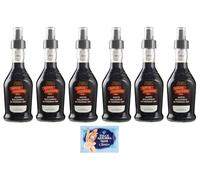 6x Monari Federzoni Aceto Balsamico di Modena I.G.P.Gusto Rotondo,bottiglia di vetro spray da 250ml + 1 Confezione di Talco Felce Azzurra in omaggio, Busta da 100g