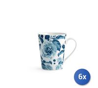 6x Mug Pcl Rose Blu Cc370 H&H
