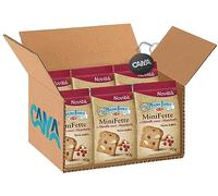 6X Mulino Bianco MiniFette ai Mirtilli Rossi, Mandorle e Semi di Girasole, Mini Fette Con Farina Integrale 90g [CAIYA® BOX da 6 Confezioni]