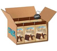 6X Mulino Bianco MiniFette Ricoperte di Cioccolato Fondente, Mini Fette Con Farina Integrale 110g [CAIYA® BOX da 6 Confezioni]