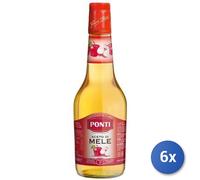 6x Multipack Aceto Ponti 500Ml Mele Vetro