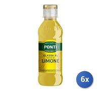 6x Multipack Aceto Ponti Glassa Al Succo Di Limone 220