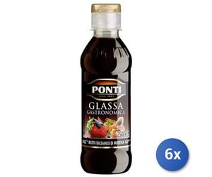 6x Multipack Aceto Ponti Glassa Balsam Modena Igp Gr 250