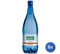 6x Multipack Acqua Goccia Carnia Frizzante Lt 1