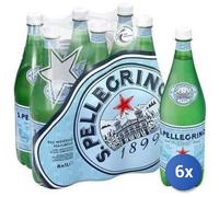 6x Multipack Acqua San Pellegrino Lt 1 Frizzante Pet