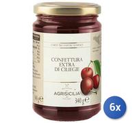 6x Multipack Agrisicilia Confettura Extra Ciliegie Gr 340