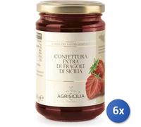 6x Multipack Agrisicilia Confettura Extra Fragole Gr 340