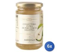 6x Multipack Agrisicilia Confettura Pere Coscia Dell'Etna Gr 360