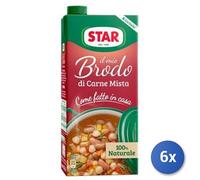 6x Multipack Brodo Star Pronto Carne Mista Lt 1