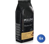 6x Multipack Caffe Pellini N 3 Gran Aroma Grani Kg 1