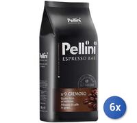 6x Multipack Caffe Pellini N 9 Cremoso Grani Kg 1