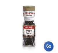 6x Multipack Cannamela Tappomacina Pepe Nero Gr 28