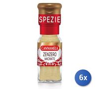 6x Multipack Cannamela Zenzero Macinato Gr 20