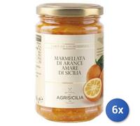 6x Multipack Confettura Agrisicilia Arance Amare Gr. 360
