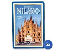 6x Multipack Crispo Confetti Cioccolato Assortiti Milano In Latta Gr 200