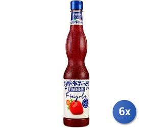 6x Multipack Fabbri Sciroppo Fragola Ml 560