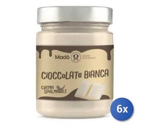 6x Multipack Mado Crema Di Cioccolataolata Bianca Gr 350