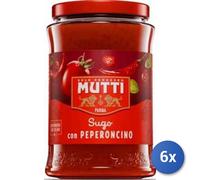 6x Multipack Mutti Sugo Pomodoro E Peperoncino Gr 280