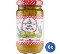 6x Multipack Nonna Crema Pate Olive Verdurei Gr 190