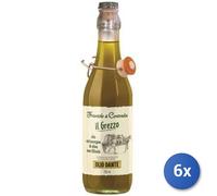 6x Multipack Olio Dante Extra Verg. Frantoio Non Filtrato Ml. 750