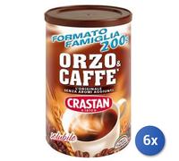 Crastan Orzo & Caffè Solubile - 6 Barattoli Da 200 Gr
