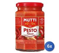 6x Multipack Pesto Mutti Gr 180 Rosso Pomodori Secchi