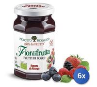 6x Multipack Rigoni Confettura Bio Gr 250 SENZA ZUCCHERO Frutti Bosco