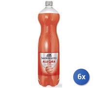 6x Multipack San Benedetto Arancia Rossa Lt 1.5 Bottiglia