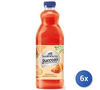 6x Multipack San Benedetto Succoso Lt 1,5 Arancia/Rossa