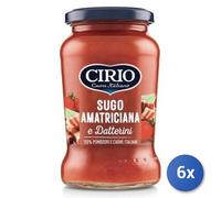 6x Multipack Sugo Cirio Amatriciana Gr 350