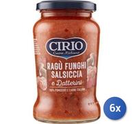 6x Multipack Sugo Cirio Ragu' Funghi Salsiccia Gr 350