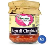 6x Multipack Sugo Cucina Toscana Gr 180 Ragu' Cinghiale