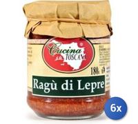 6x Multipack Sugo Cucina Toscana Gr 180 Ragu' Lepre