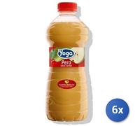 6x Multipack Yoga Succo Bottiglia Lt 1 Pera