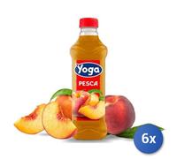 6x Multipack Yoga Succo Bottiglia Lt 1 Pesca