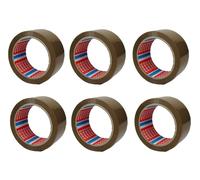 6X NASTRO ADESIVO TESA Marrone 50Mm X 66M Confezione Da 6