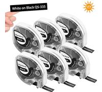 6x Nastro Phomemo P12 compatibile con nastro di ricarica Dymo LetraTag