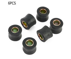 6x Nero Motocicletta 10mm Posteriore Shock Absorber Cuscino Gomma Anello Boccola