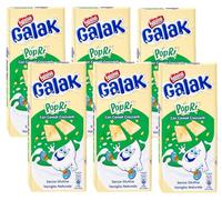 6X Nestle Galak Propri Tavoletta di Cioccolato Bianco con Cereali Croccanti Poprì, Senza Glutine (Gluten Free) 90g [6 Tavolette]