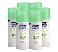 6x Neutro Roberts Deodorante Stick Fresco Zero Sali Efficace 48h Profumo Tè Verde e Lime - 6 Flaconi da 40ml
