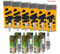 6x NGK Bobina Accensione + Denso Candela per Chevrolet Captiva C100 C140 3.2