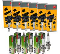 6x NGK Bobina + Denso Candela per Alfa Romeo Gt 937_3.2 Gta Lancia Tesi