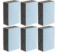 6x Nigrin Spugna Applicatore Grigia per Lucidatura, Pad per Lucidare
