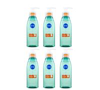 6X NIVEA DERMA SKIN CLEAR GEL DETERGENTE VISO ANTI-IMPERFEZIONI PUNTI NERI 150ML