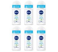 6x Nivea Fresh Pure Deodorante Roll On da Donna 6x 50ml - 0% Alluminio
